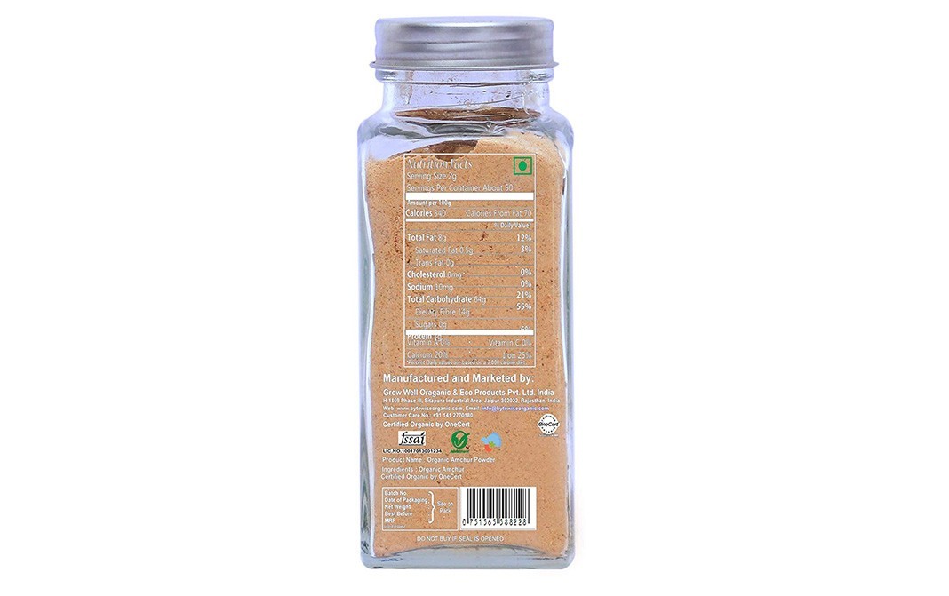 Bytewise Organic Amchur Powder    Bottle  100 grams